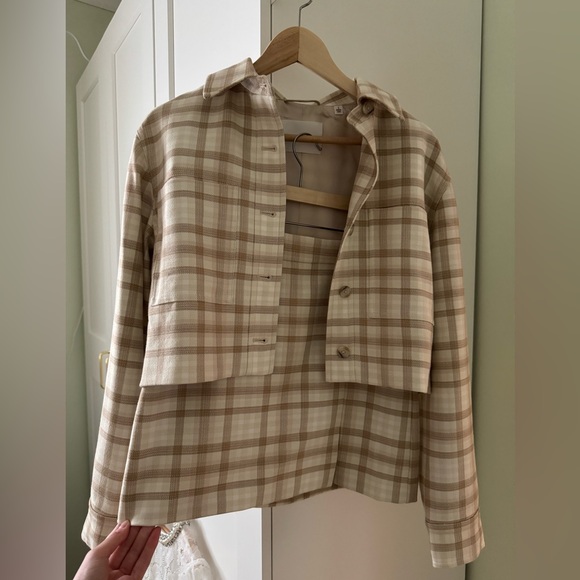 Wilfred Checkered Beige Set - Picture 3 of 4